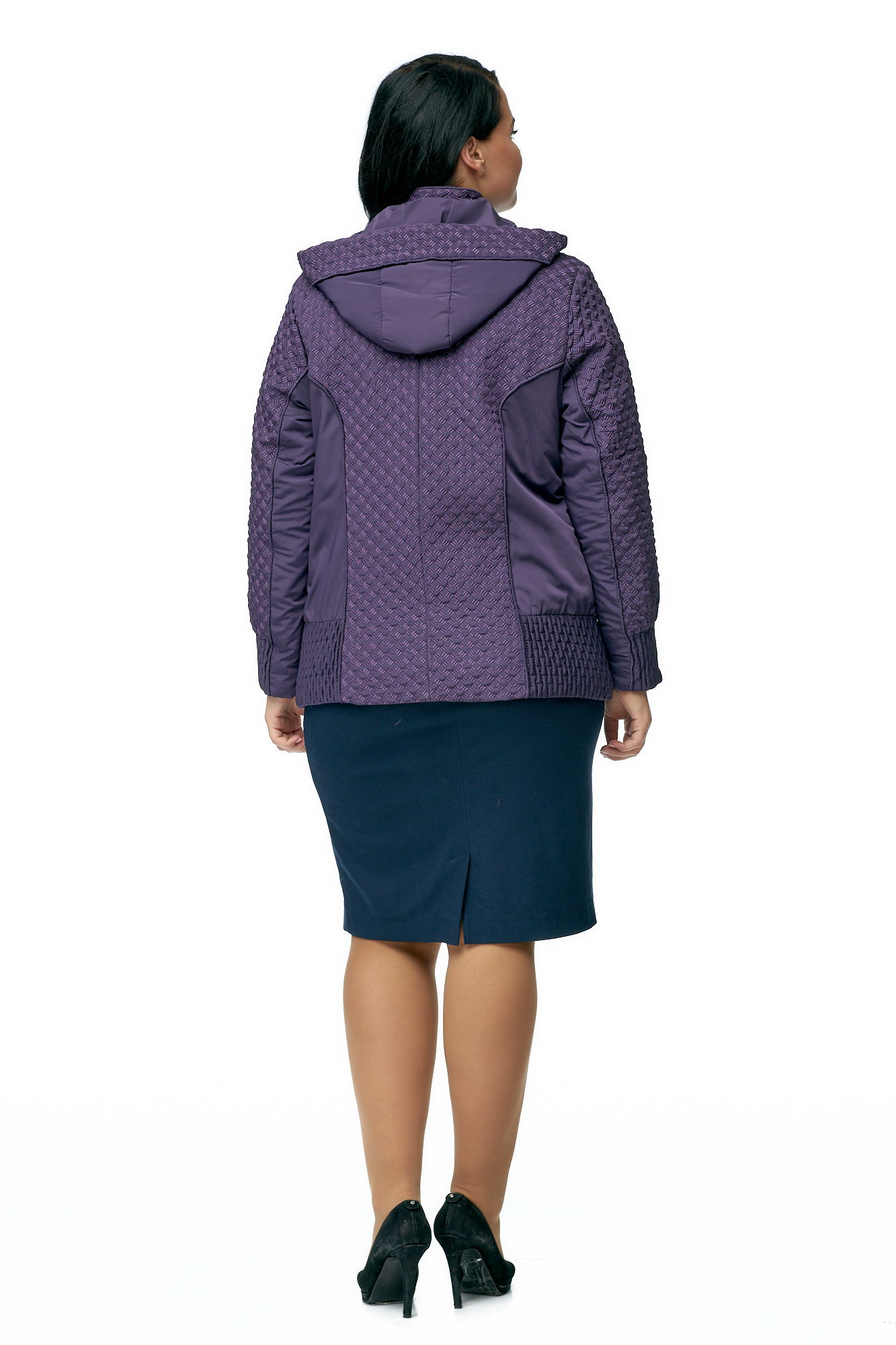 Куртка женская из текстиля с капюшоном 8010593-3